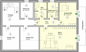 Hauptbild Büroeinheit als separates Teileigentum - ca. 74 m² im Souterrain mit 6 Stellpl. u. Gartenfläche